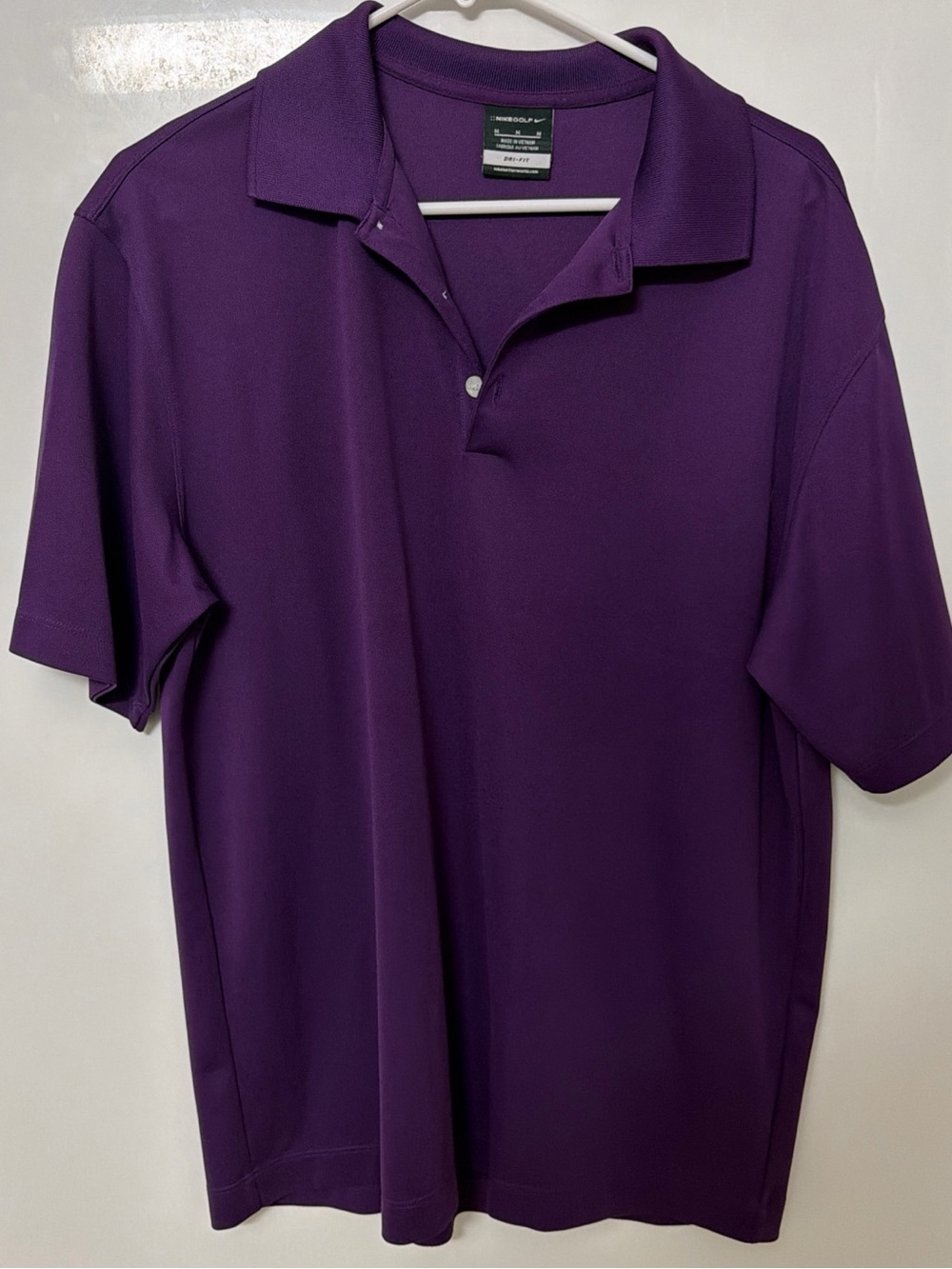 Nike Purple Men’s Polo Shirt - Short Sleeve